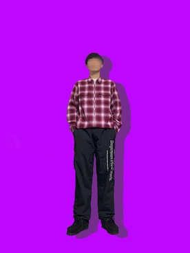 「アイテム（モカシン/デッキシューズ）」を使った、ライマンさん（メンズ・176cm）の冬コーディネート