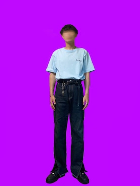 「KAIKO（カイコー）のアイテム（デニムパンツ）」を使った、ライマンさん（メンズ・176cm）の秋コーディネート
