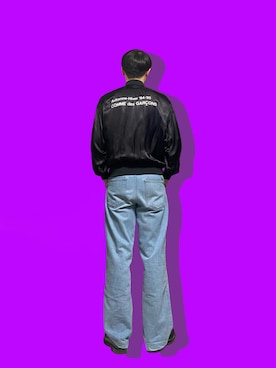 「CDG（シーディージー）のアイテム（ジャケット/アウター）」を使った、ライマンさん（メンズ・176cm）の春コーディネート
