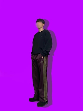 「アイテム（モカシン/デッキシューズ）」を使った、ライマンさん（メンズ・176cm）の冬コーディネート