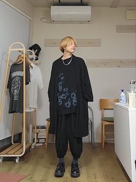 「LAD MUSICIAN（ラッドミュージシャン）のアイテム（テーラードジャケット）」を使った、marcoさん（メンズ・161cm）の秋コーディネート