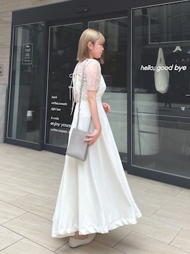 「CLEIO（クレイオ）のアイテム（ワンピース/ドレス）」を使った、rkkさん（レディース・161cm）の夏コーディネート