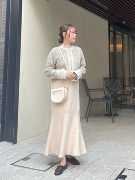 「CLEIO（クレイオ）のアイテム（ワンピース/ドレス）」を使った、rkkさん（レディース・161cm）の秋コーディネート
