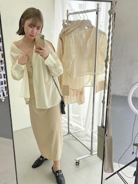 「CLEIO（クレイオ）のアイテム（ワンピース/ドレス）」を使った、rkkさん（レディース・161cm）の夏コーディネート