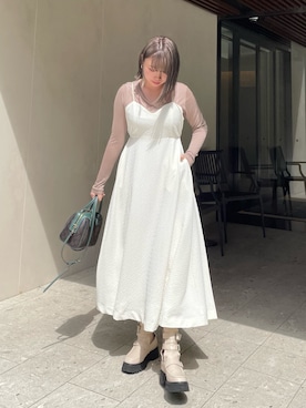 「CLEIO（クレイオ）のアイテム（ワンピース/ドレス）」を使った、rkkさん（レディース・161cm）の春コーディネート