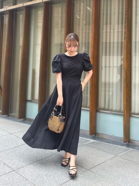 「CLEIO（クレイオ）のアイテム（ワンピース/ドレス）」を使った、rkkさん（レディース・161cm）の夏コーディネート