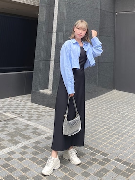 「CLEIO（クレイオ）のアイテム（ワンピース/ドレス）」を使った、rkkさん（レディース・161cm）の春コーディネート