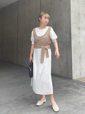 「CLEIO（クレイオ）のアイテム（ワンピース/ドレス）」を使った、rkkさん（レディース・161cm）の春コーディネート