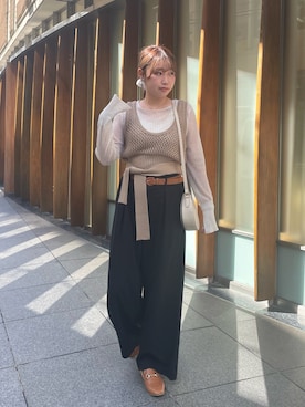 「CLEIO（クレイオ）のアイテム（ワンピース/ドレス）」を使った、rkkさん（レディース・161cm）の秋コーディネート