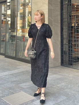「CLEIO（クレイオ）のアイテム（ワンピース/ドレス）」を使った、rkkさん（レディース・161cm）の春コーディネート