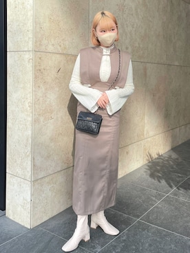 「Coming soon…」｜「アイテム（ブーツ）」を使った、rkkさん（レディース・161cm）の冬コーディネート