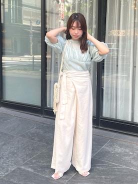「nomnom（ノムノム）のアイテム」を使った、rkkさん（レディース・162cm）の夏コーディネート