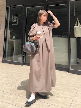 「CLEIO（クレイオ）のアイテム（ワンピース/ドレス）」を使った、rkkさん（レディース・161cm）の春コーディネート