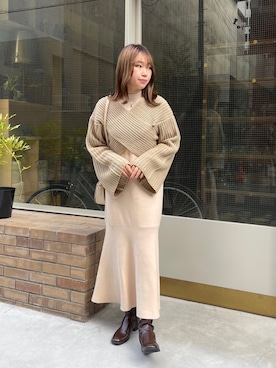 「CLEIO（クレイオ）のアイテム（ワンピース/ドレス）」を使った、rkkさん（レディース・161cm）の秋コーディネート