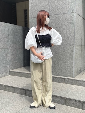 「アイテム（ベスト）」を使った、rkkさん（レディース・161cm）の春コーディネート
