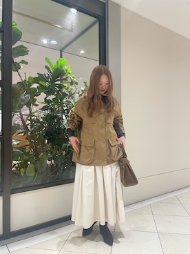 「アイテム（その他アウター）」を使った、cocoro‪ ·͜·さん（レディース・154cm）の秋コーディネート