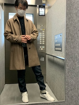 「A Day in the Life （アデイインザライフ）のアイテム（ジャケット/アウター）」を使った、かわさん（メンズ・179cm）の冬コーディネート