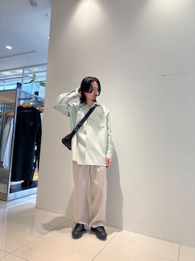 「20代後半」｜「アイテム（スラックス）」を使った、Ryot@さん（メンズ・159cm）の冬コーディネート