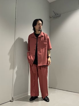 「シンフルコーデ」｜「アイテム（スラックス）」を使った、Ryot@さん（メンズ・159cm）の春コーディネート