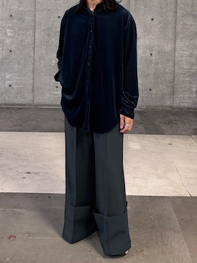 「アイテム（スラックス）」を使った、Ryot@さん（メンズ・159cm）の秋コーディネート