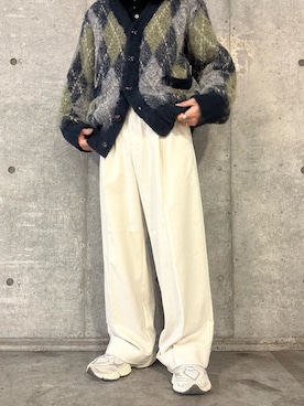 「アイテム（スラックス）」を使った、Ryot@さん（メンズ・159cm）の秋コーディネート