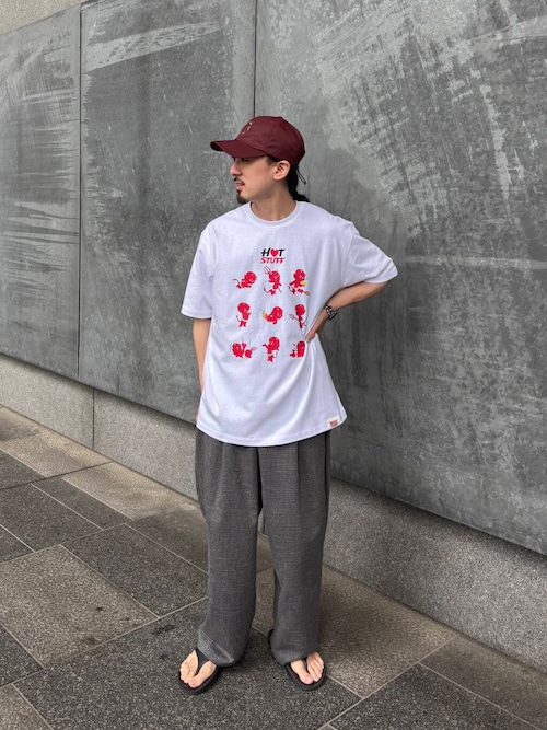 メランジタックワイドパンツ