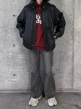 「アイテム（ブルゾン）」を使った、Ryot@さん（メンズ・159cm）の秋コーディネート