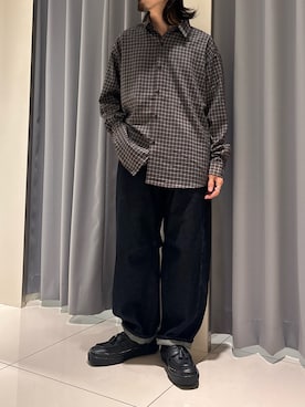 「SENSE OF PLACE by URBAN RESEARCH（センスオブプレイスバイアーバンリサーチ）のカラーカーブデニム（デニムパンツ、ブルー系）」を使った、Ryot@さん（メンズ・159cm）の秋コーディネート