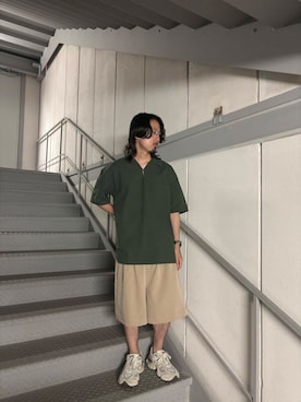 「アイテム（チノパンツ）」を使った、Ryot@さん（メンズ・159cm）の夏コーディネート