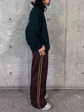 「SENSE OF PLACE by URBAN RESEARCH（センスオブプレイスバイアーバンリサーチ）の『一部WEB限定カラー』ハーフジップロングスリーブスウェット（スウェット）」を使った、Ryot@さん（メンズ・159cm）の秋コーディネート