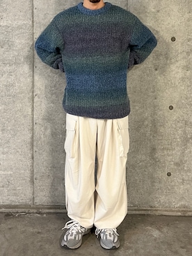 「アイテム（ニット/セーター）」を使った、Ryot@さん（メンズ・159cm）の秋コーディネート