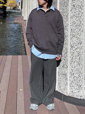 「アイテム（パンツ）」を使った、Ryot@さん（メンズ・159cm）の冬コーディネート