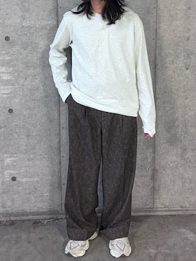 「アイテム（スラックス）」を使った、Ryot@さん（メンズ・159cm）の秋コーディネート