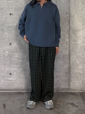 「アイテム（スラックス）」を使った、Ryot@さん（メンズ・159cm）の秋コーディネート