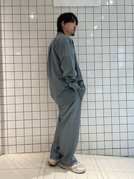 「シンフルコーデ」｜「アイテム（スラックス）」を使った、Ryot@さん（メンズ・159cm）の春コーディネート