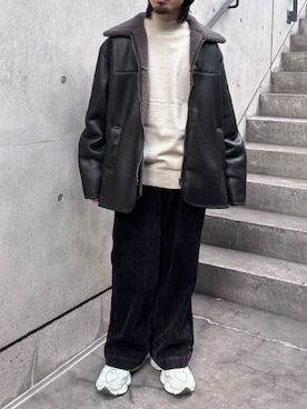 「アイテム（ニット/セーター）」を使った、Ryot@さん（メンズ・159cm）の秋コーディネート