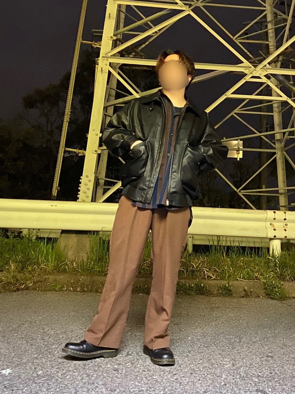 MONO-MART（モノマート）の「ナチュラルシャンブレーメランジファブリック セミワイドテーパードパンツ スラックス（スラックス）」 WEAR