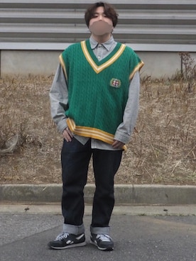 「SPOC STORE（スポックストア）のアイテム」を使った、コータさん（メンズ・163cm）の冬コーディネート