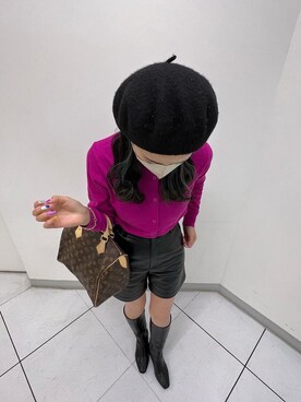 「H&M（エイチ・アンド・エム）のアイテム（ハンチング/ベレー帽）」を使った、__13cm__さん（レディース・164cm）の春コーディネート