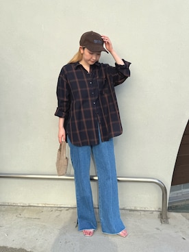 「LAVEANGE（ラビアンジェ）のアイテム」を使った、fujiさん（レディース・154cm）の夏コーディネート