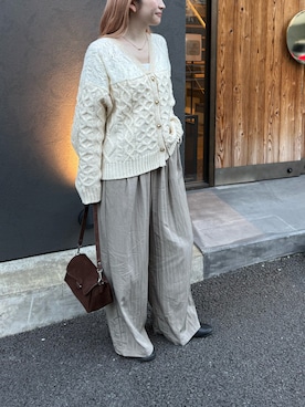 「LAVEANGE（ラビアンジェ）のアイテム」を使った、fujiさん（レディース・154cm）の秋コーディネート