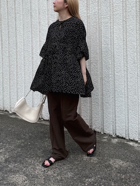 「チュニック」｜fujiさん（レディース・154cm）の夏コーディネート
