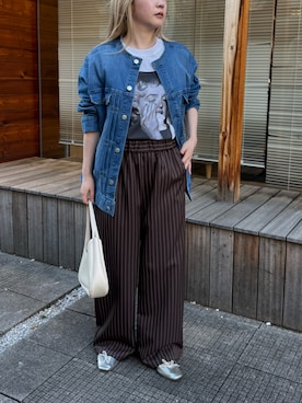 fujiさん（レディース・154cm）の春コーディネート