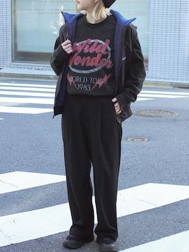 「パタゴニア」｜fujiさん（レディース・154cm）の冬コーディネート