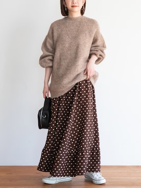 fujiさん（レディース・154cm）の冬コーディネート