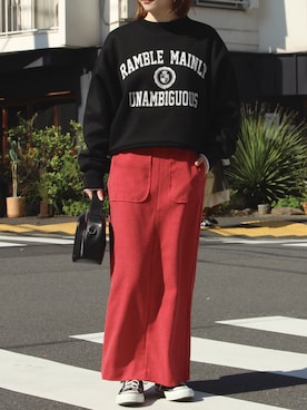 fujiさん（レディース・154cm）の冬コーディネート