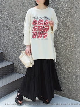 「バンT」｜fujiさん（レディース・154cm）の春コーディネート