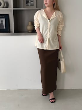 fujiさん（レディース・154cm）の春コーディネート