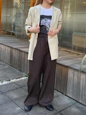 fujiさん（レディース・154cm）の春コーディネート