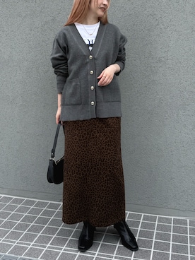 「LAVEANGE（ラビアンジェ）のアイテム」を使った、fujiさん（レディース・154cm）の秋コーディネート